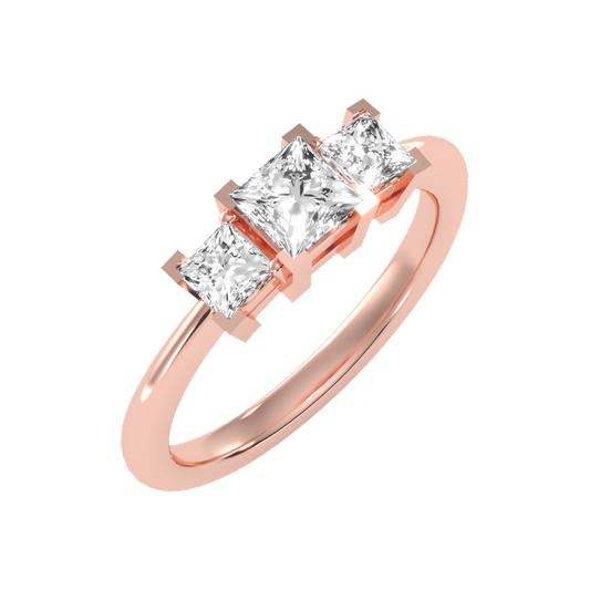 Effulgent Tri Stone Ring