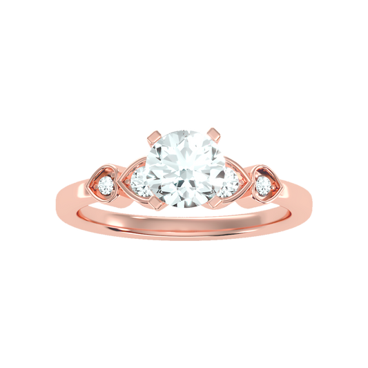 Dignified Solitaire Ring-Color_Rose-Gold