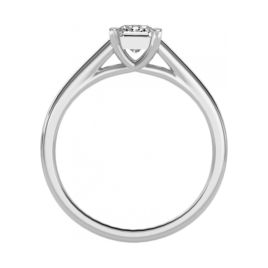 The Selfless Solitaire Ring-Color_White-Gold