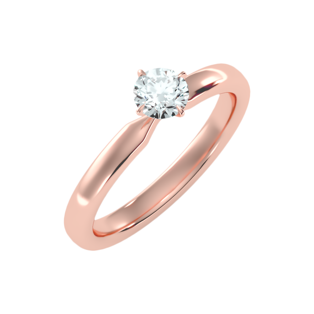 Ebullient Classic Solitaire Ring-Color_Rose-Gold