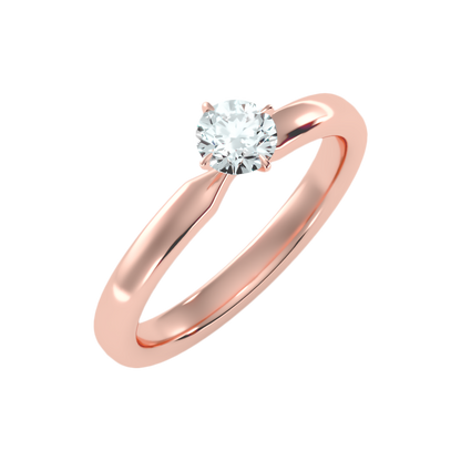 Ebullient Classic Solitaire Ring-Color_Rose-Gold