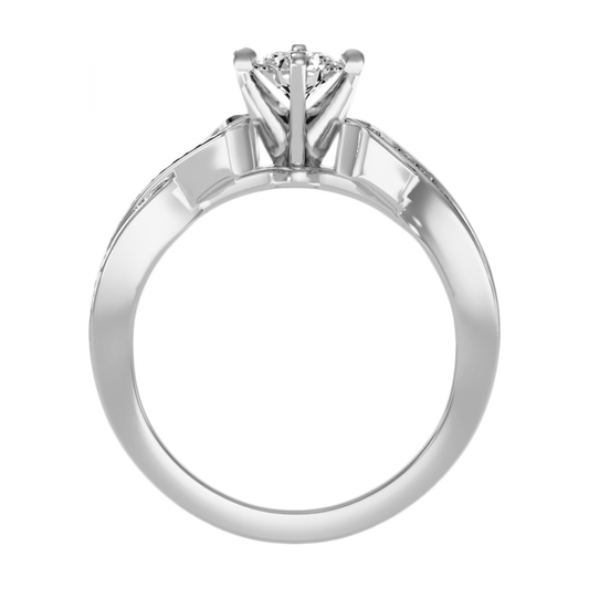 The Empathic Solitaire Ring-Color_White-Gold