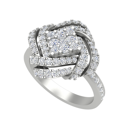 Squamous Cocktail Ring-Color_White-Gold