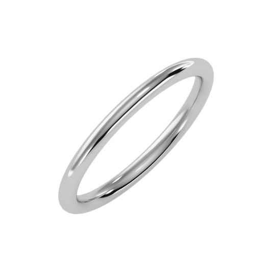 Onesta Wedding Band-Color_White-Gold