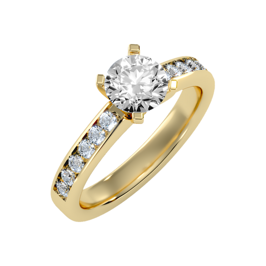 Sleazy Solitaire Ring -Color_Yellow-Gold