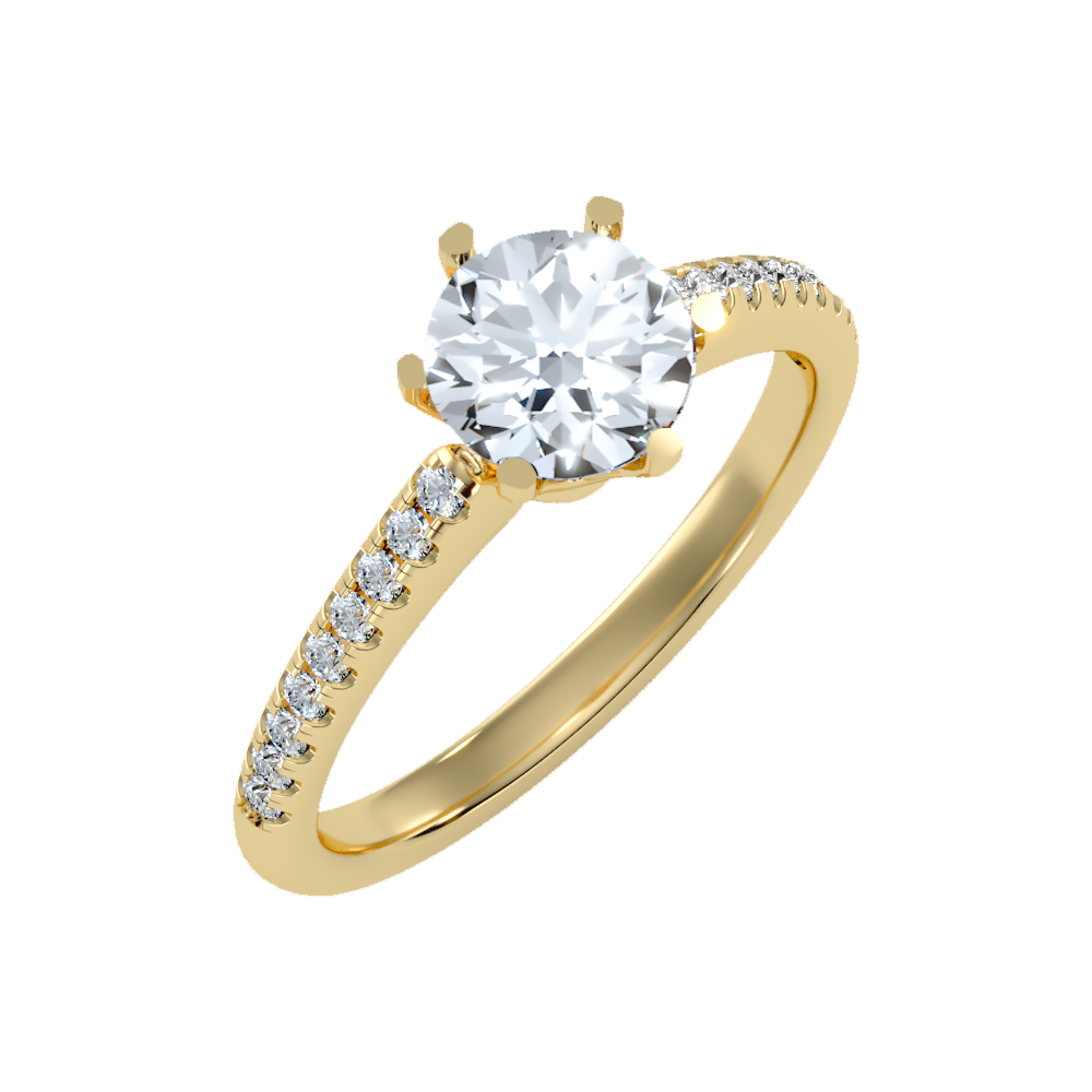 Courtly Solitaire Ring-Color_Yellow-Gold
