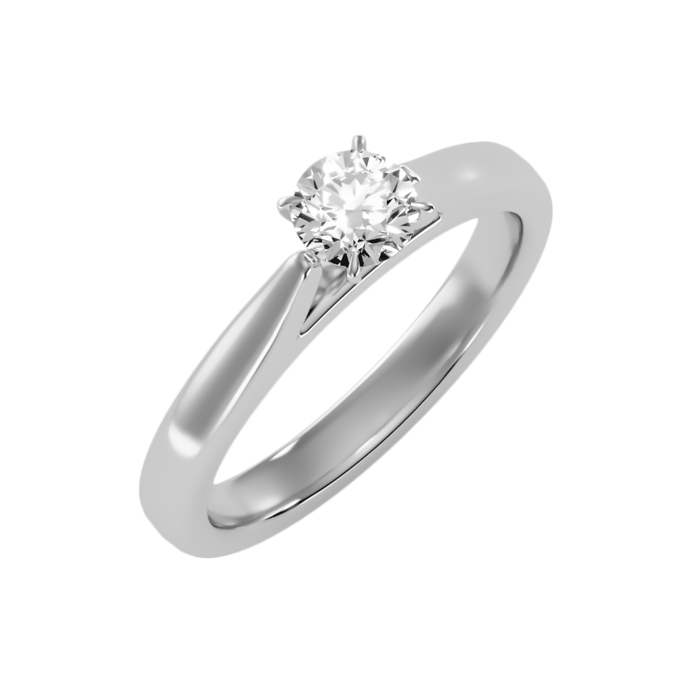 Super Classic Solitaire Ring-Color_White-Gold