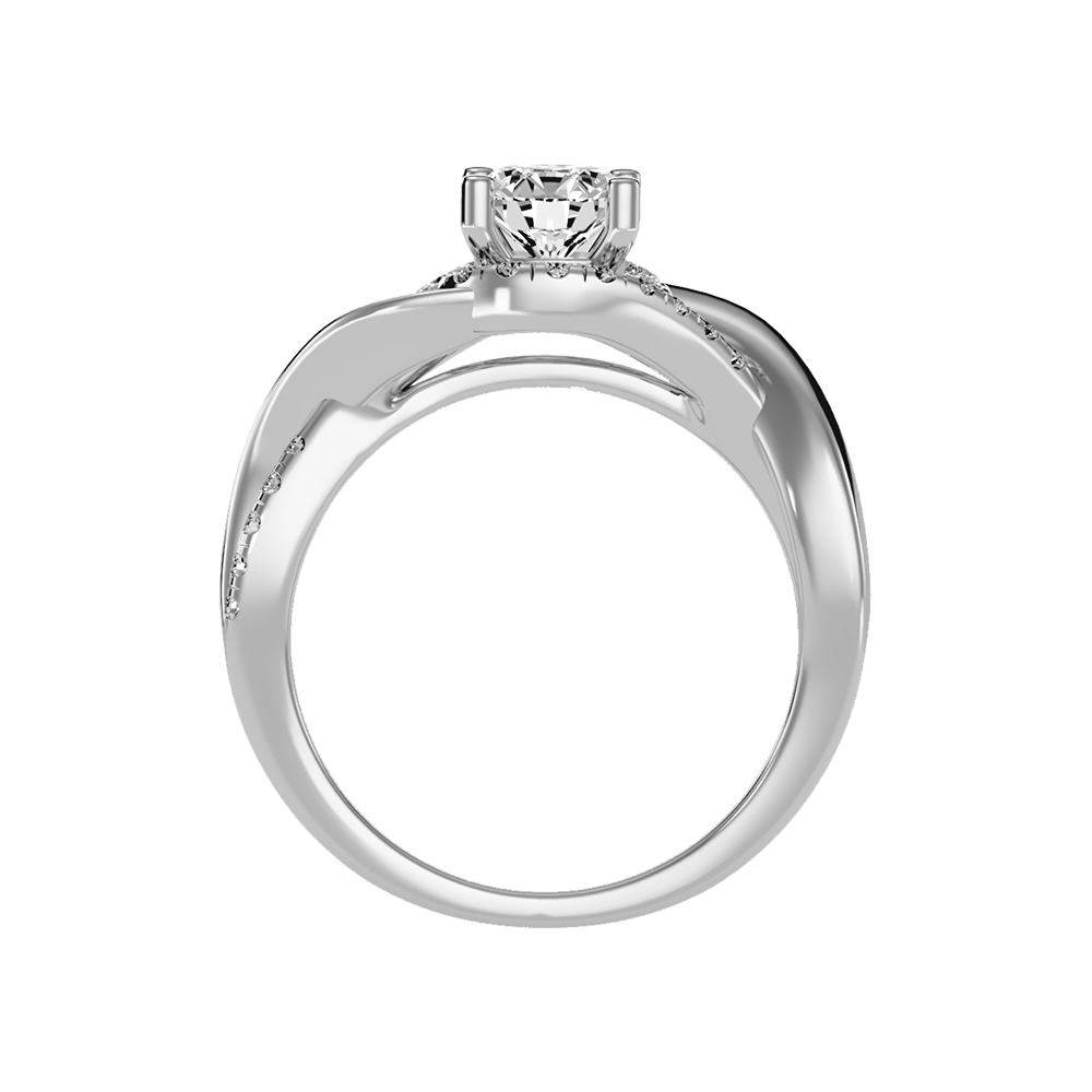 Youthful Halo Solitaire Ring