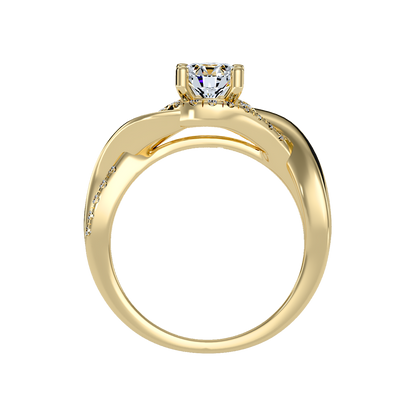 Youthful Halo Solitaire Ring