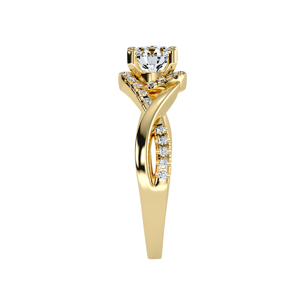 Youthful Halo Solitaire Ring