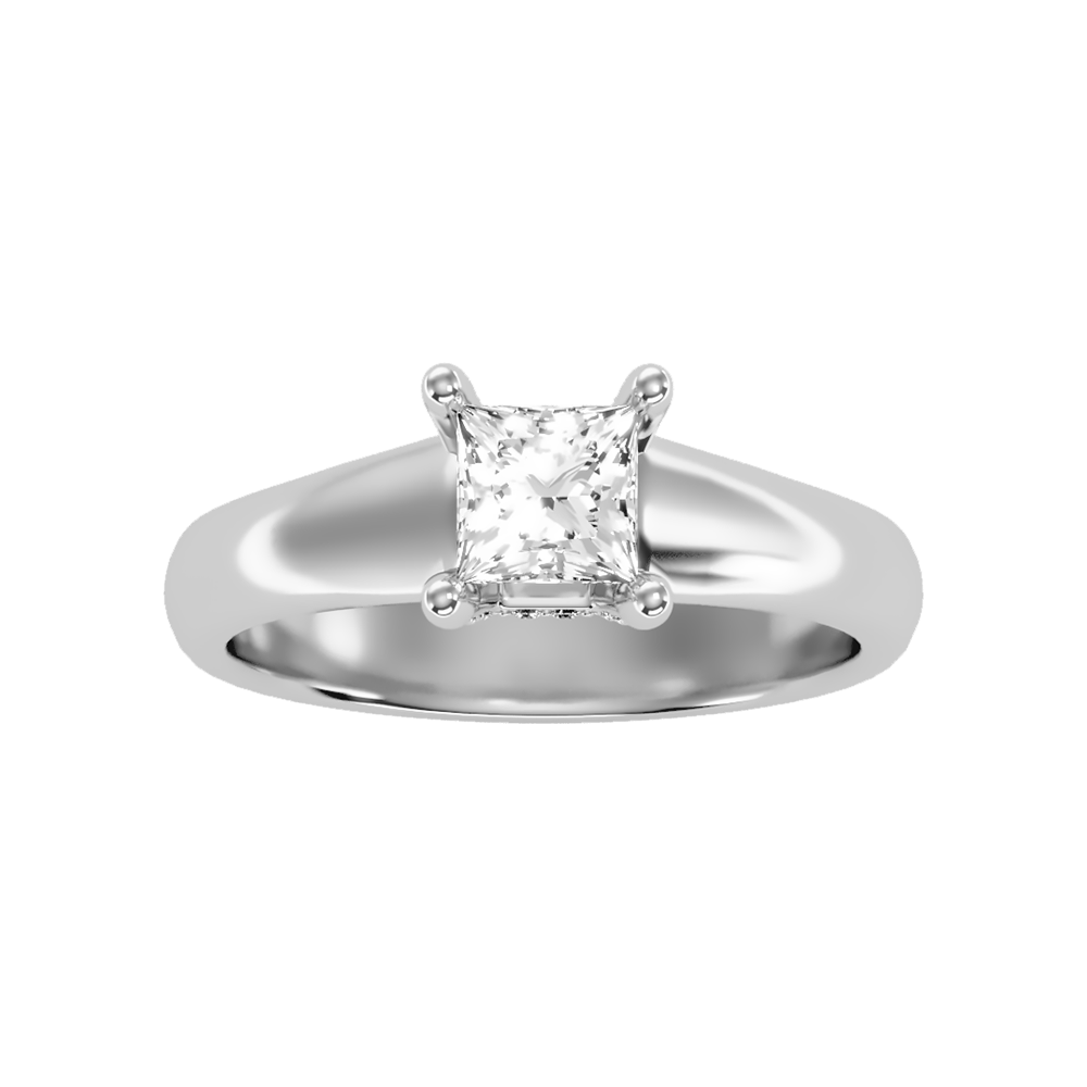 Gleaming Solitaire Ring