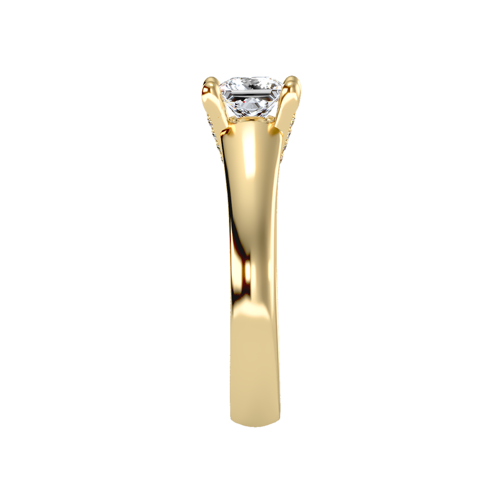 Gleaming Solitaire Ring