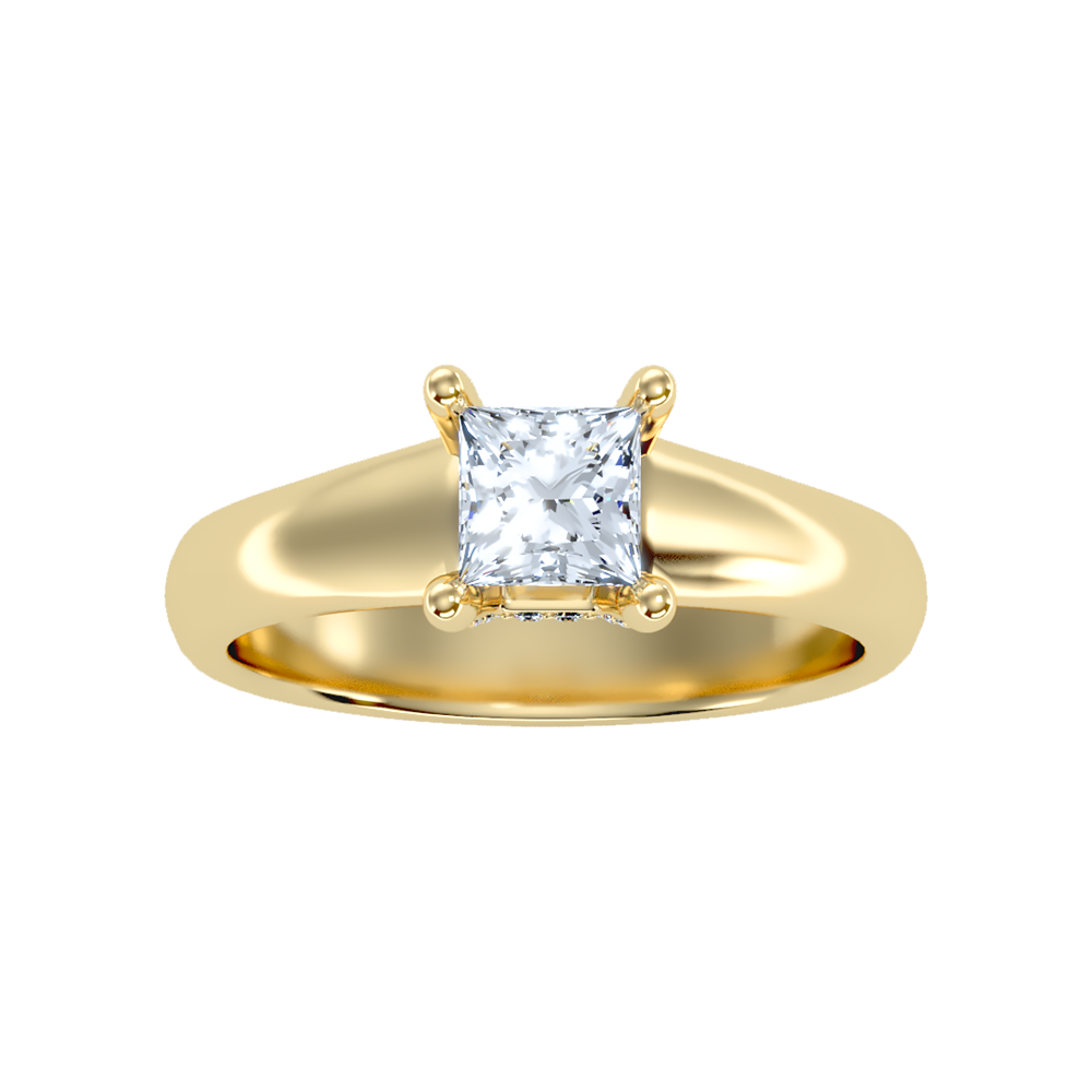 Gleaming Solitaire Ring