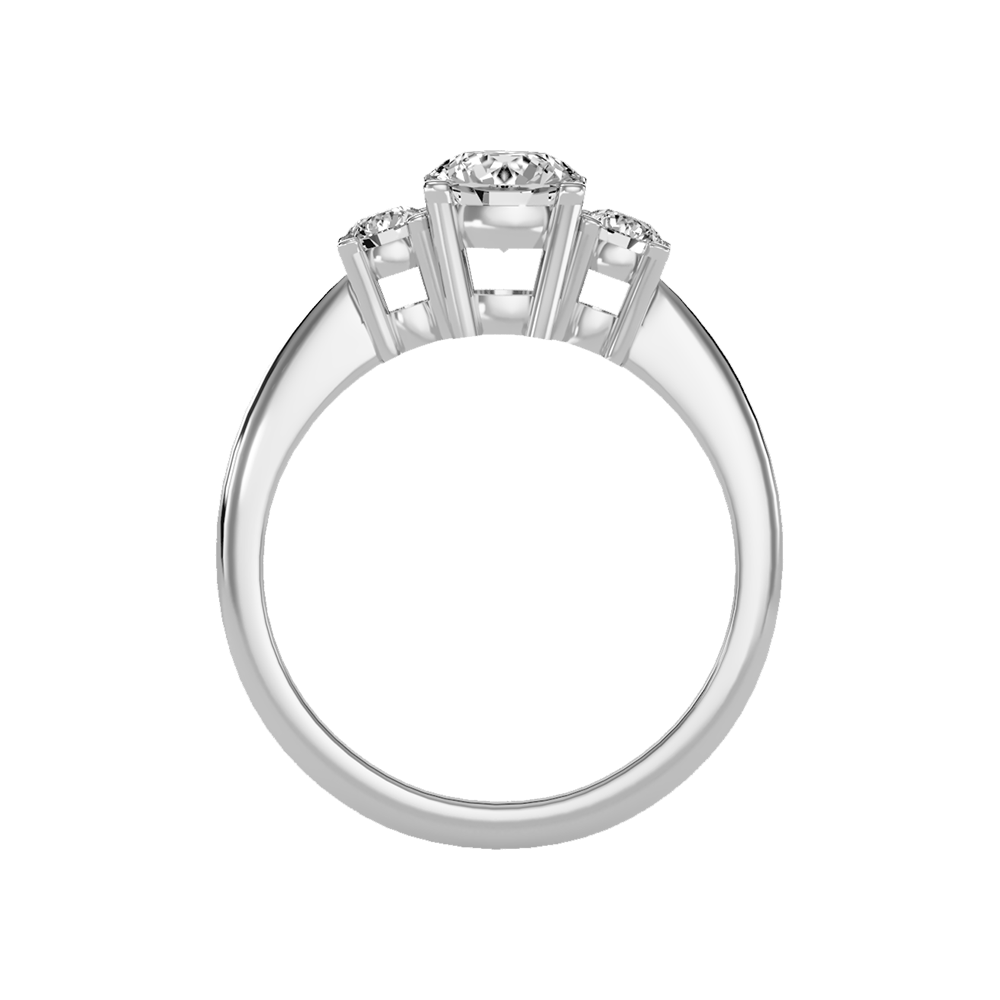 Coruscating Tri Stone Ring