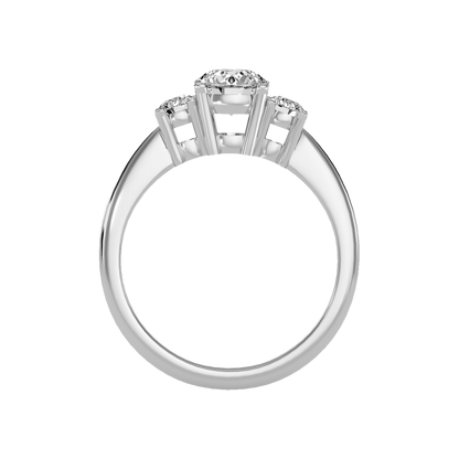 Coruscating Tri Stone Ring