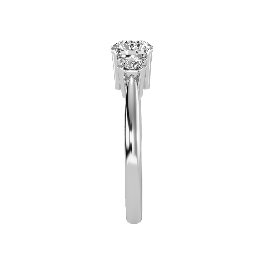 Coruscating Tri Stone Ring