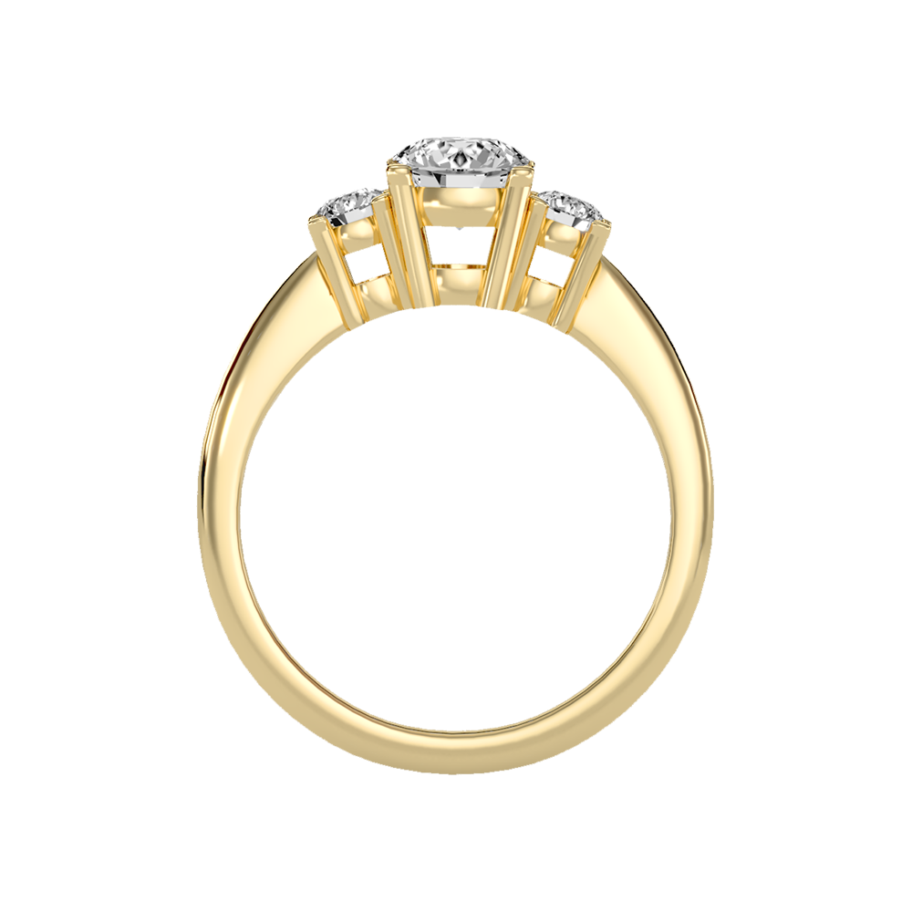 Coruscating Tri Stone Ring