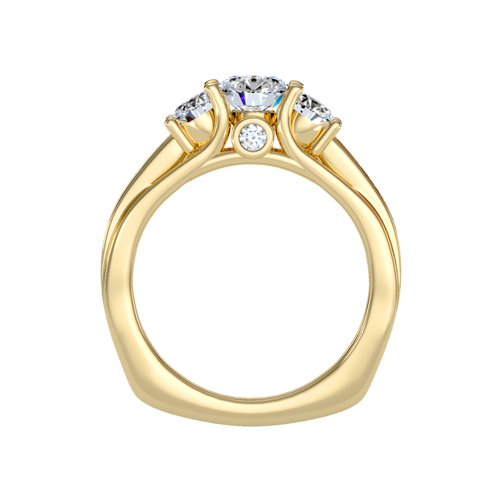 Premier Halo Solitaire Ring