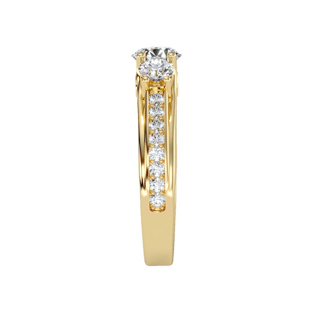 Premier Halo Solitaire Ring