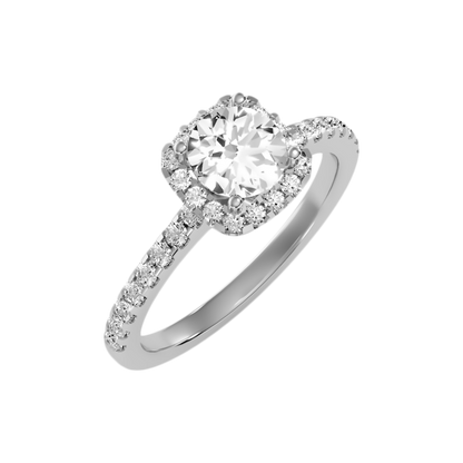 Sphine Halo Ring-Color_White-Gold