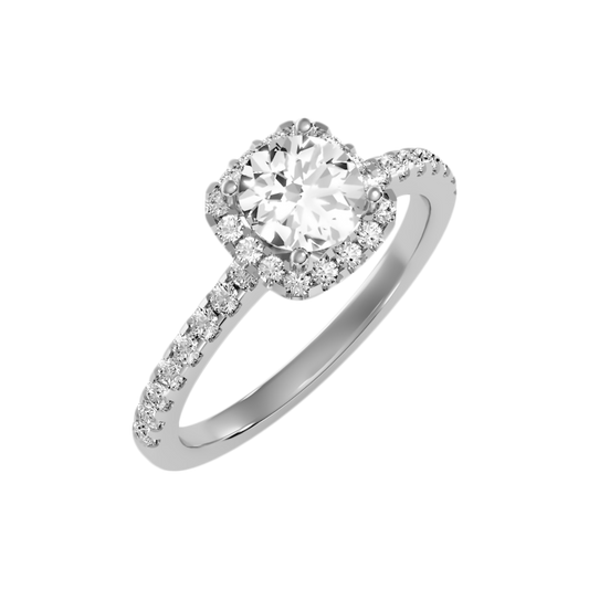 Sphine Halo Ring-Color_White-Gold