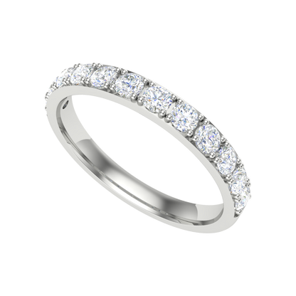 Hermosa Rose Eternity Ring-Color_White-Gold