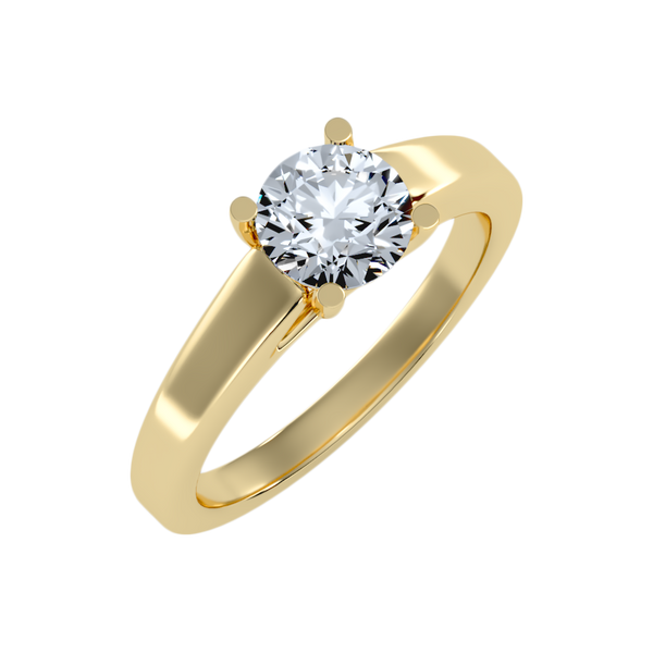 Love Solitaire Ring-Color_Yellow-Gold