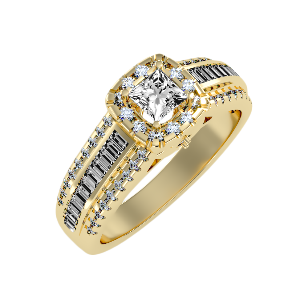 Zen Halo Ring-Color_Yellow-Gold