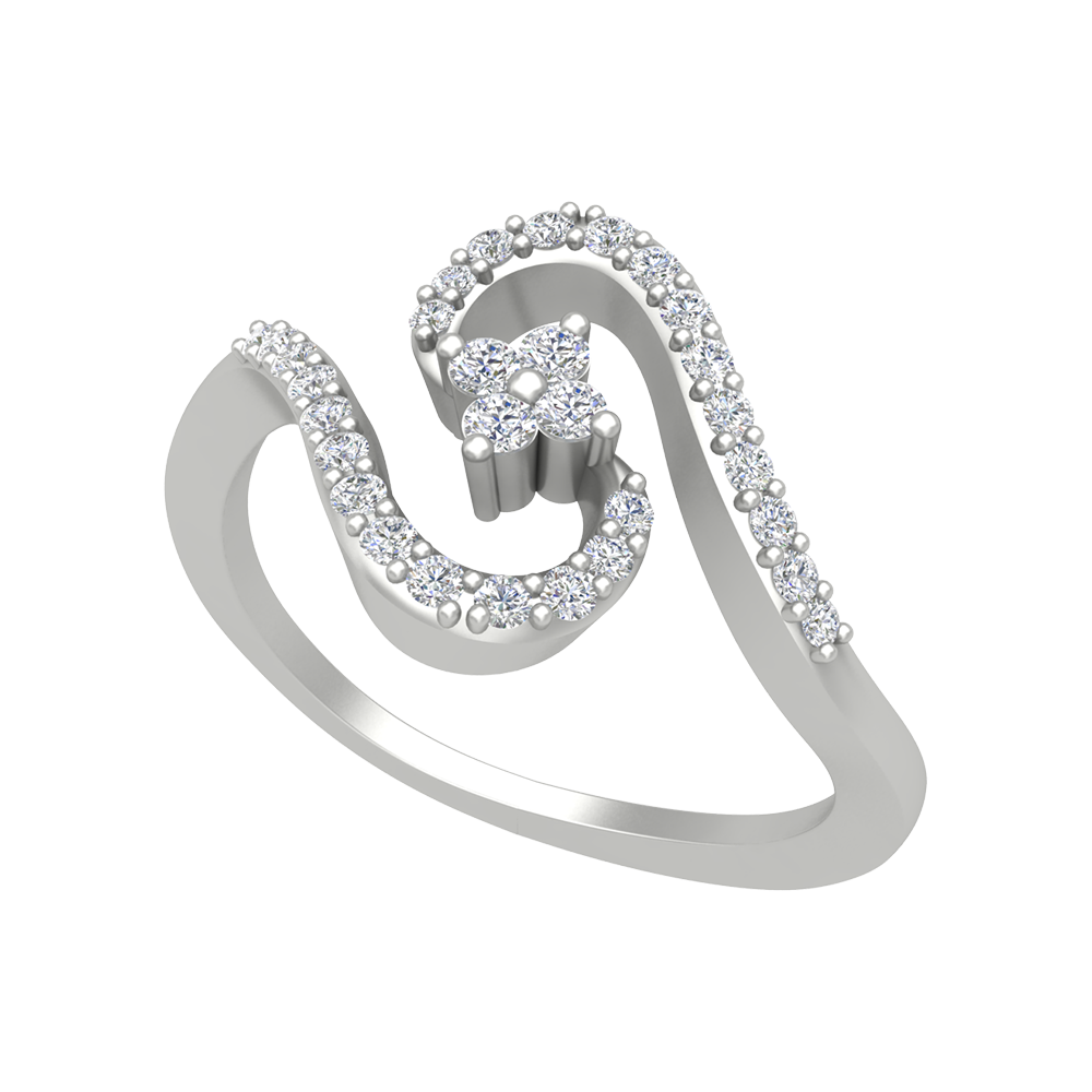 Elish Diamond Ring-Color_White-Gold