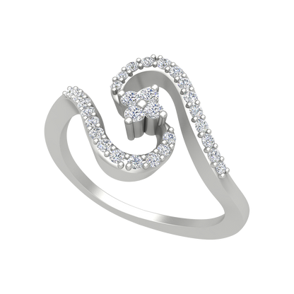 Elish Diamond Ring-Color_White-Gold