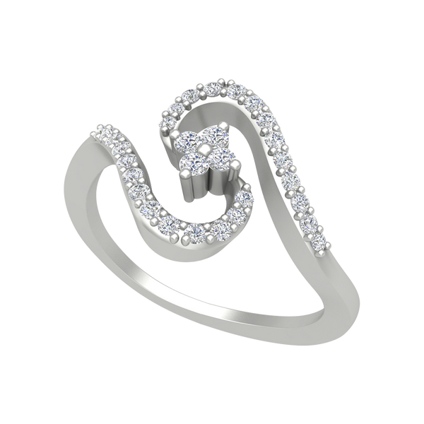 Elish Diamond Ring-Color_White-Gold