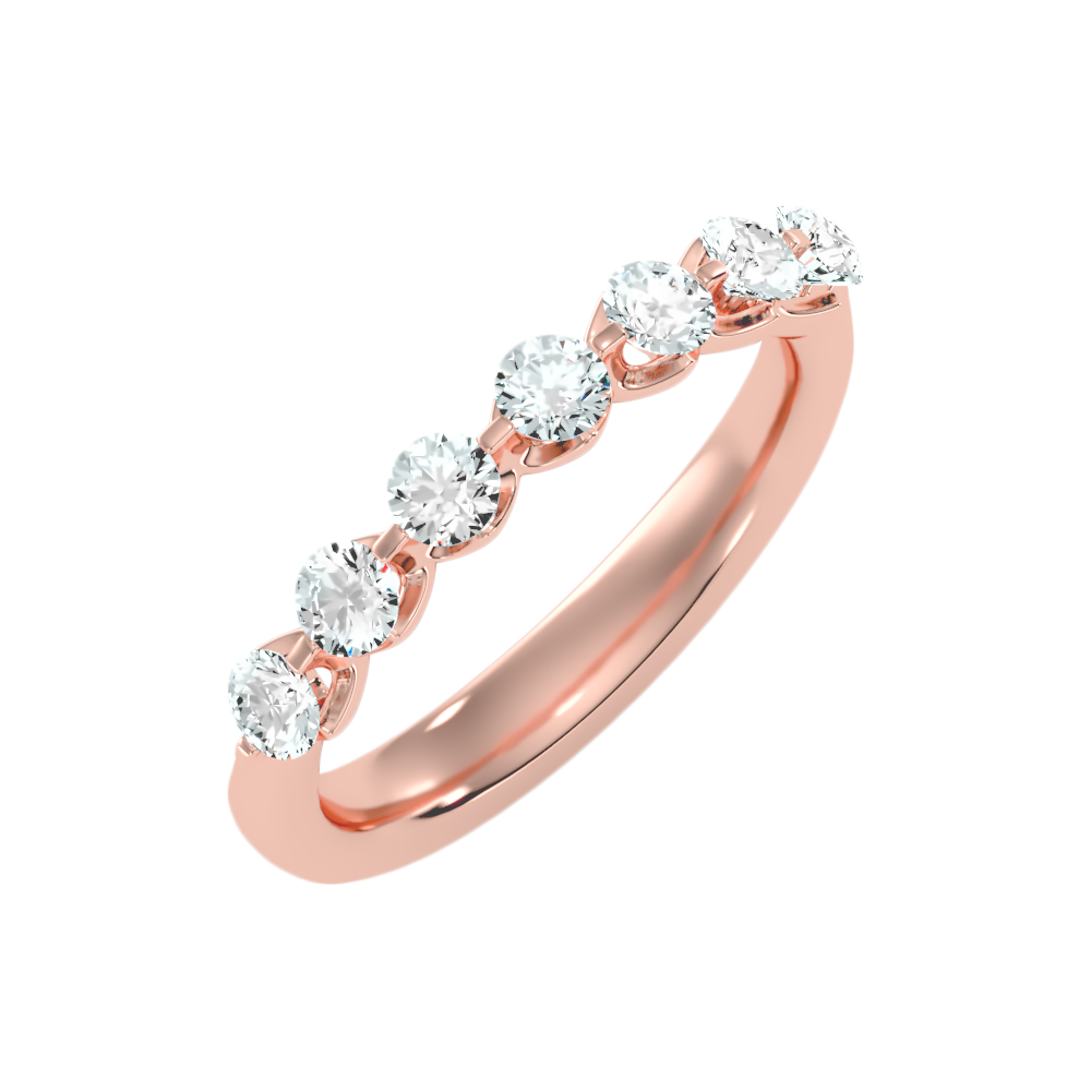 Aurora Seven Stone Ring-Color_Rose-Gold