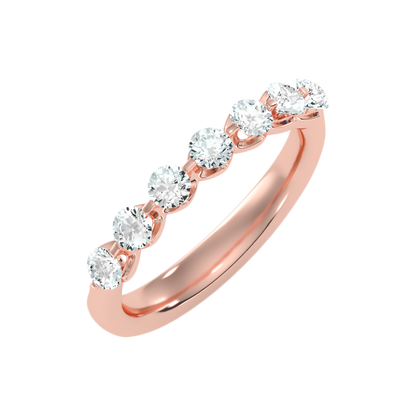 Aurora Seven Stone Ring-Color_Rose-Gold