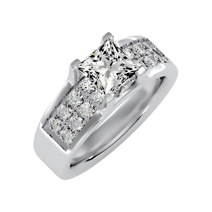 Scintillate Solitaire Ring-Color_White-Gold