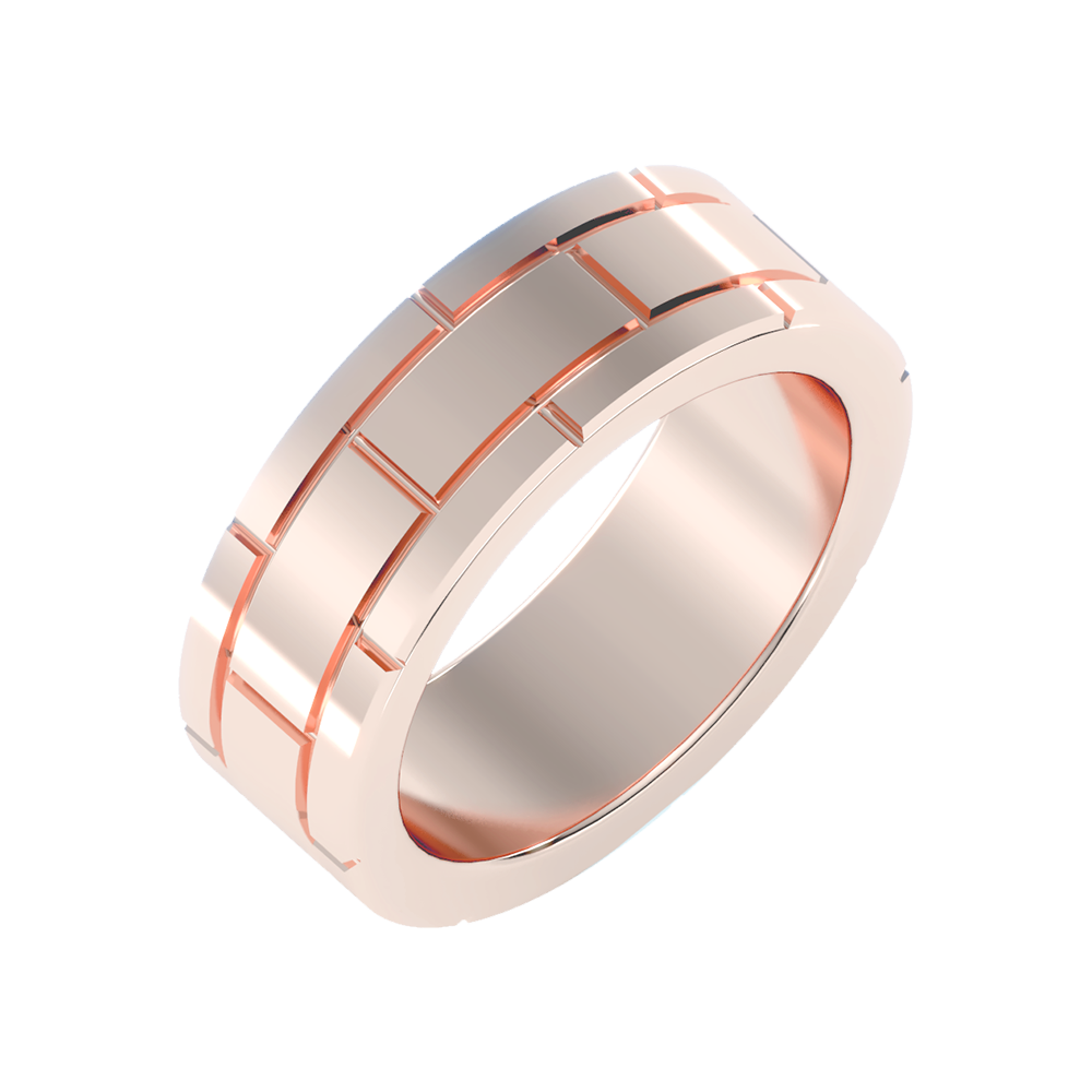 Blazin' Men's Band-Color_Rose-Gold