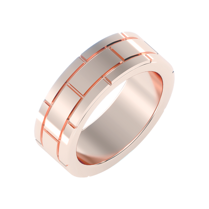 Blazin' Men's Band-Color_Rose-Gold