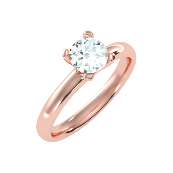 Ripple Solitaire Ring-Color_Rose-Gold
