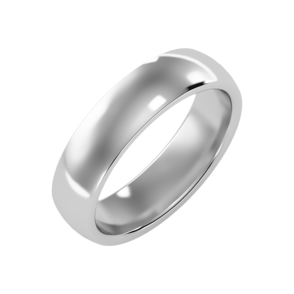 Nuage Wedding Band-Color_White-Gold