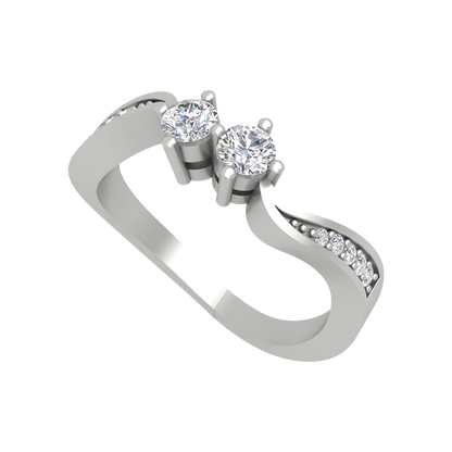 Dual Diamond Anniversary Ring