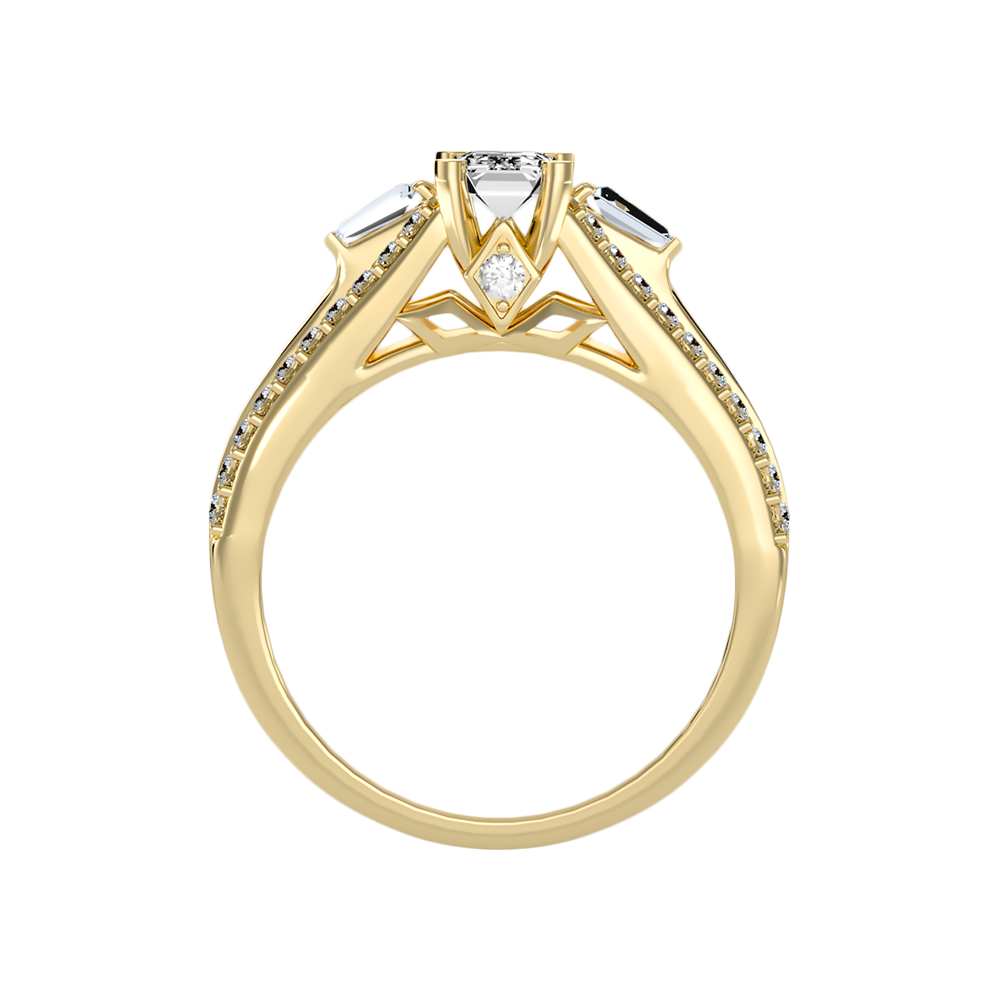 Ellie Emerald Diamond Ring