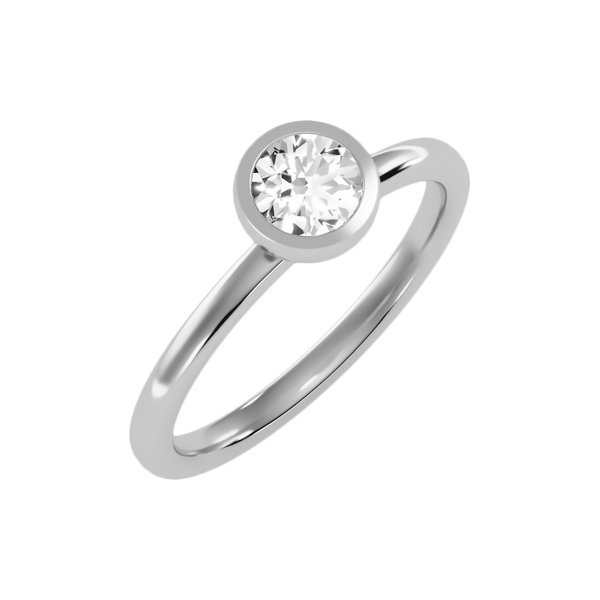 Riparian Solitaire Ring-Color_White-Gold