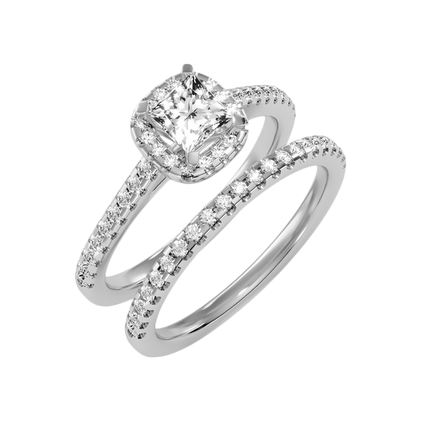 Marvellou Bridal Ring Set-Color_White-Gold