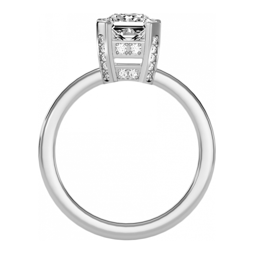 The Passionate Solitaire Ring-Color_White-Gold