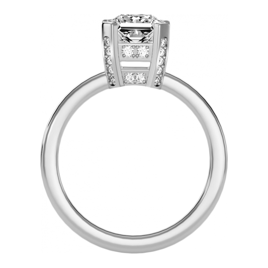 The Passionate Solitaire Ring-Color_White-Gold