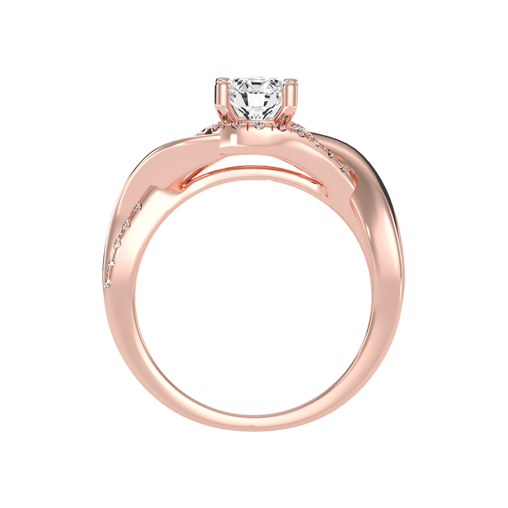 Youthful Halo Solitaire Ring