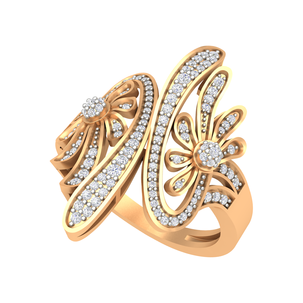 Mojito Stylish Diamond Ring-Color_Yellow-Gold