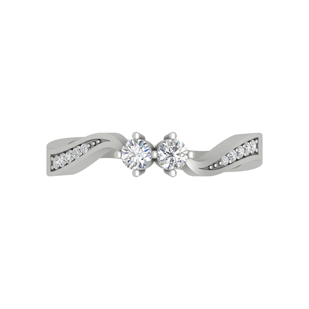 Dual Diamond Anniversary Ring-Color_White-Gold