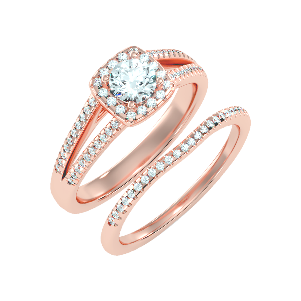 Lambent Bridal Ring Set-Color_Rose-Gold