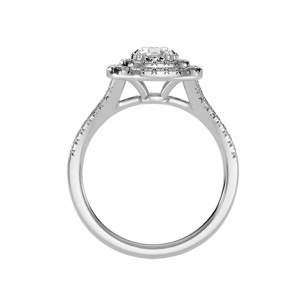 Doiet Classic Halo Diamond Engagement Ring