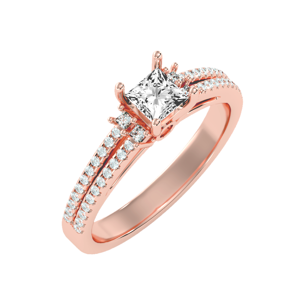 Bedazzled Solitaire Ring